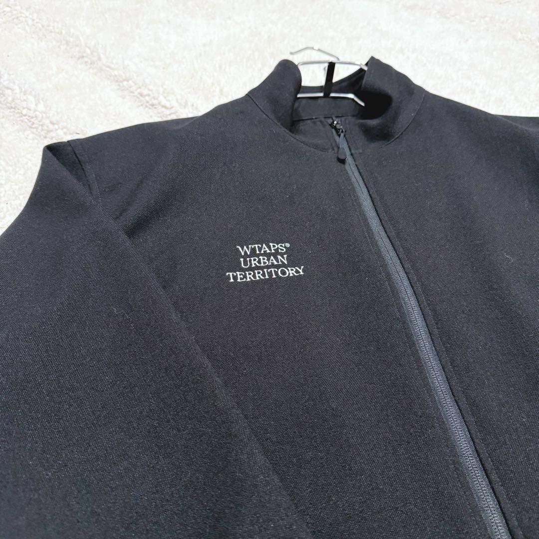 極美品★WTAPS トラックジャケット　Lサイズ　黒　刺繍入り　ロゴ入り