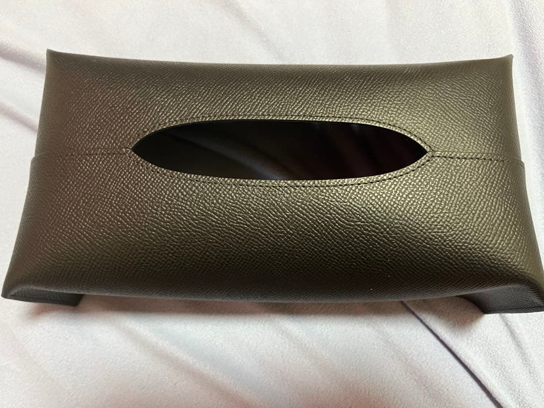 定価2.4万！新品！ボナベンチュラ　ティッシュボックスカバー 黒色　ケース