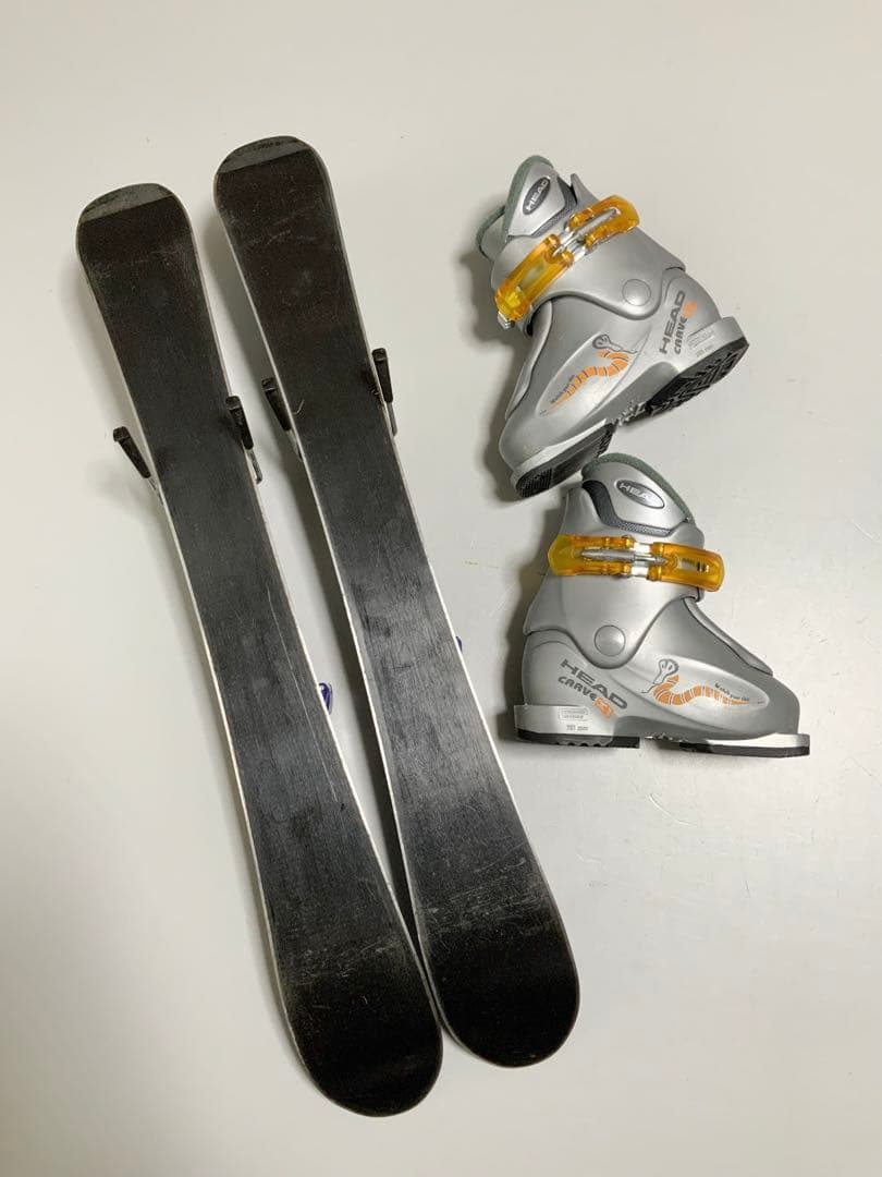 ジュニアスキー 3点セット　エラン　板70cm／ブーツ15cm-16.5cm