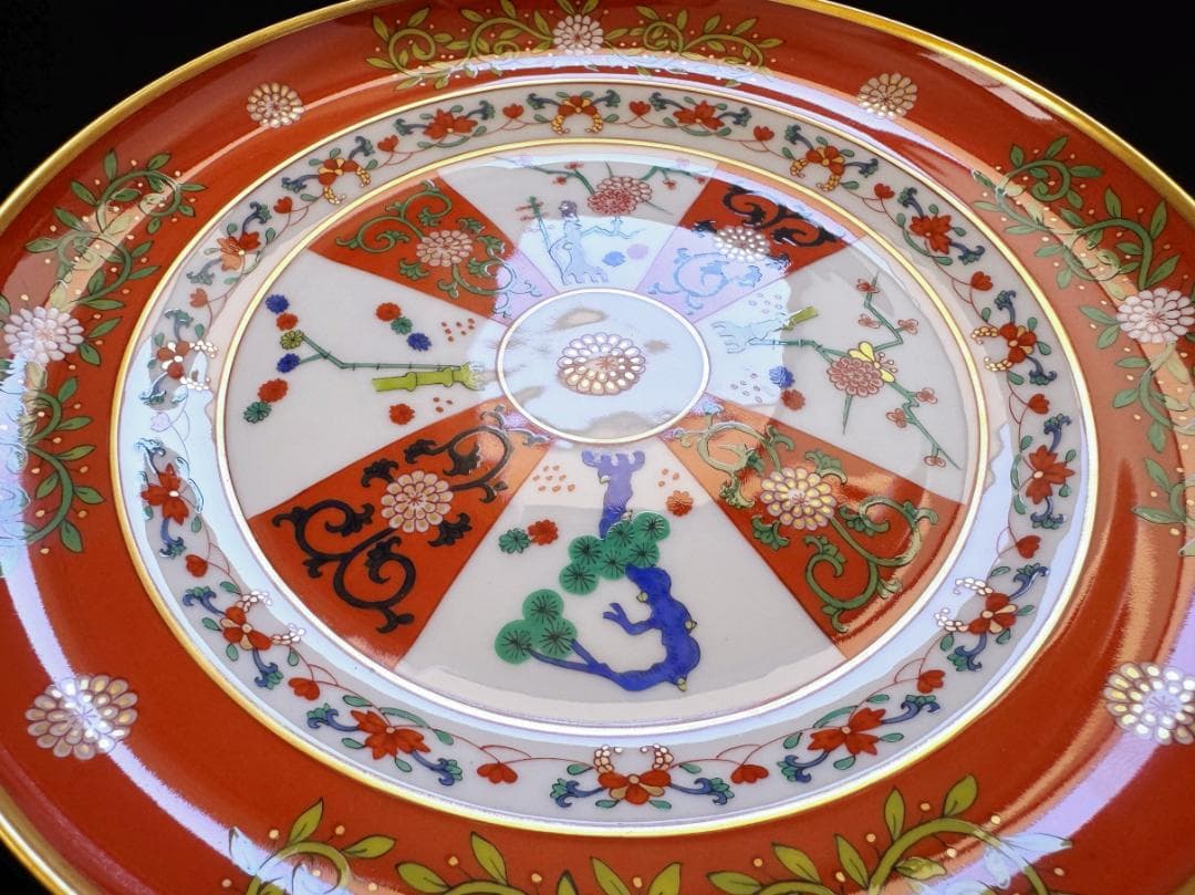 ヘレンド シノワズリ 西安の赤ゲデレ 茶会ボックス スターペインター作品