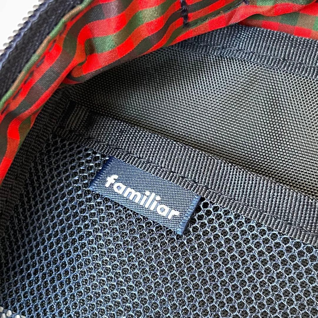 未使用品 familiar ファミリア おむつポーチ 現行品 ガーゼハンカチ付き
