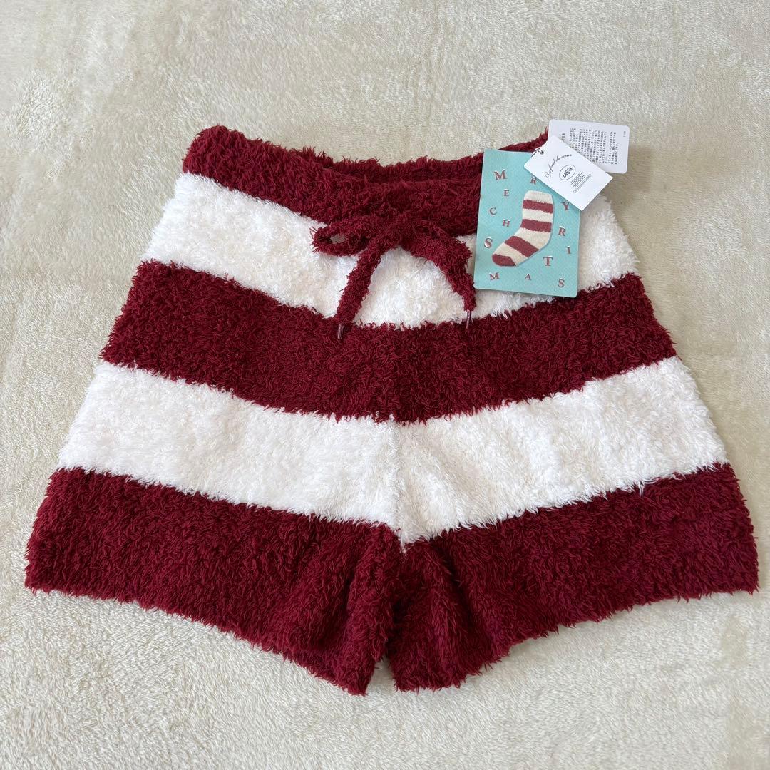 【新品】ジェラピケ クリスマス ボーダー パーカー ショートパンツ セットアップ