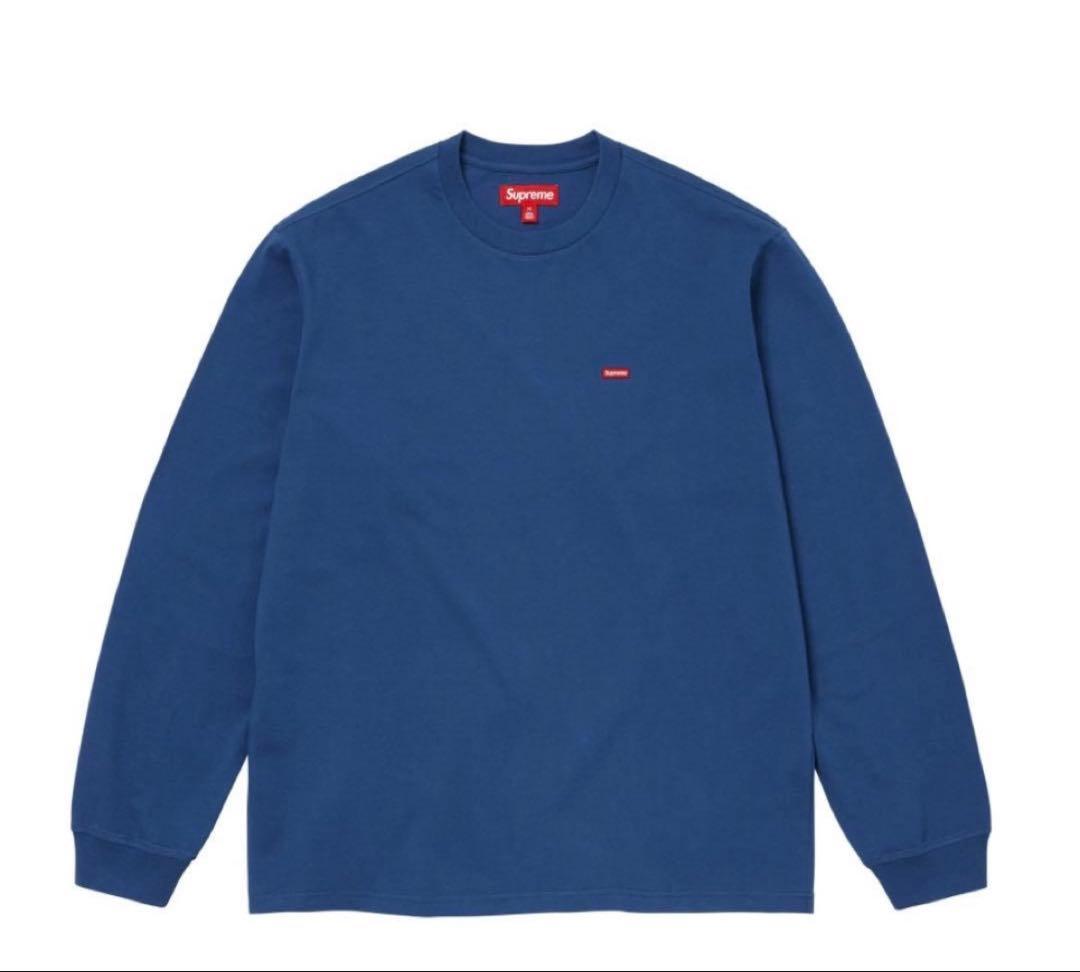 Supreme Small Box L/S Tee ダークロイヤル