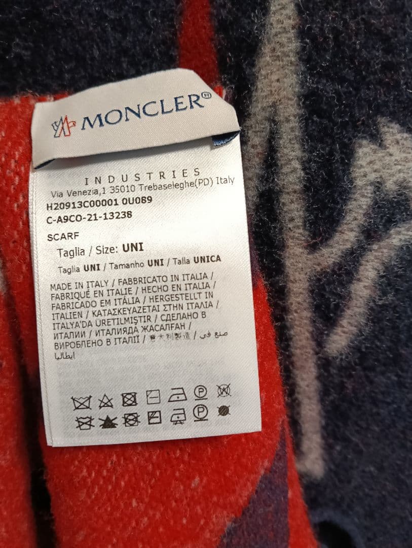 モンクレール　マフラーSCARF　ウール