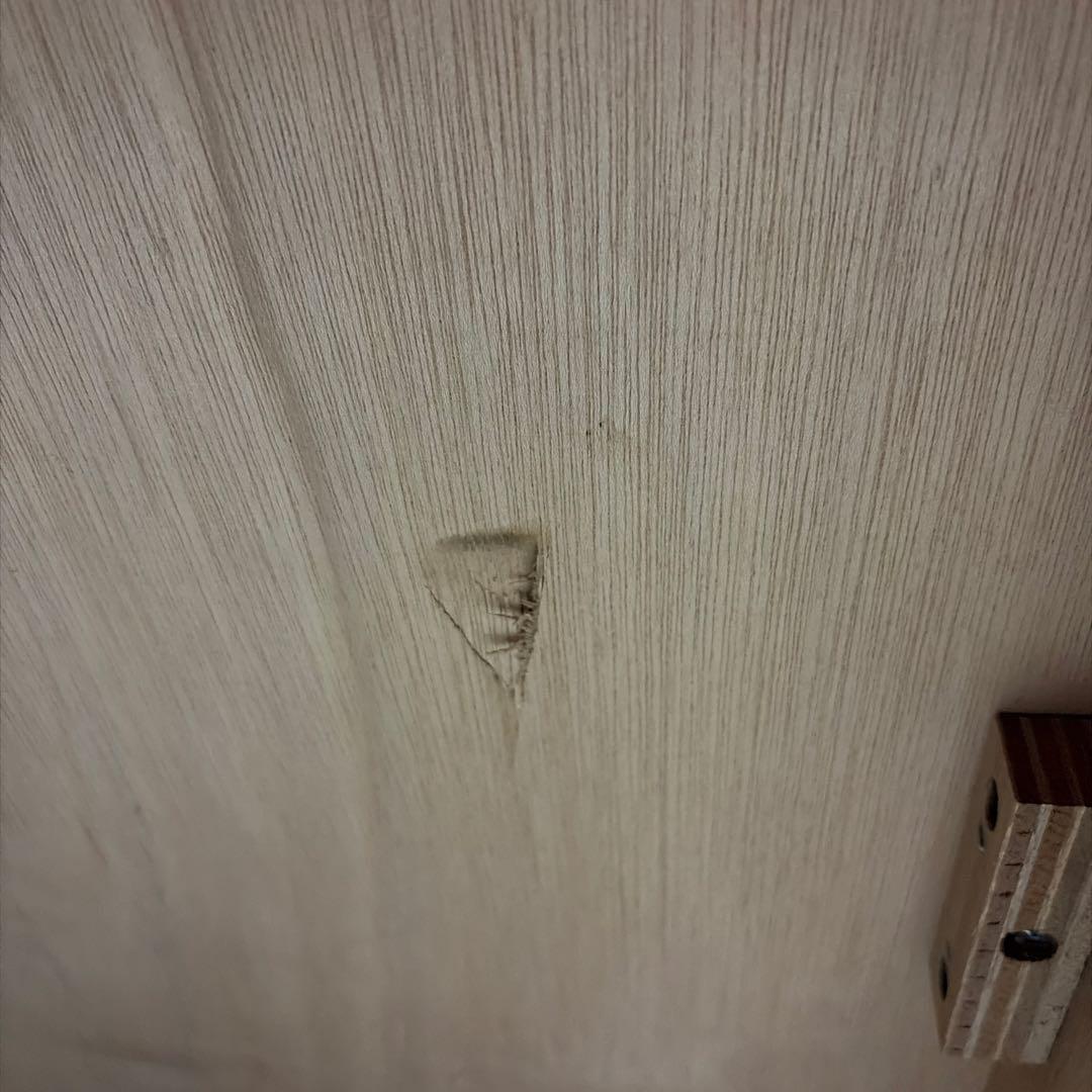 オールドカリモク　観音開き木製ガラスキャビネット