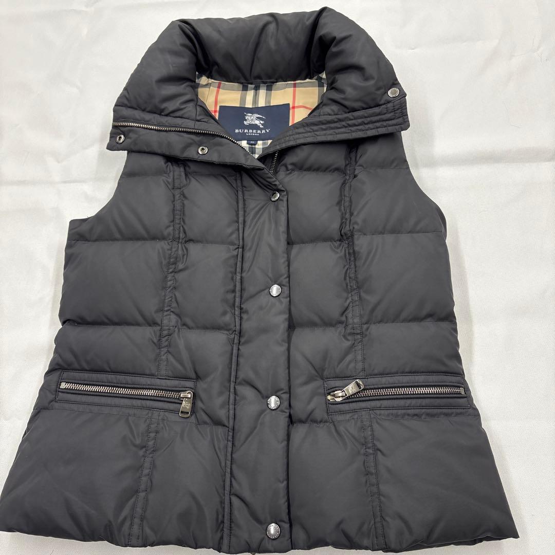 美品✨バーバリーロンドン ダウンベスト 3way ブルーフォックスファー