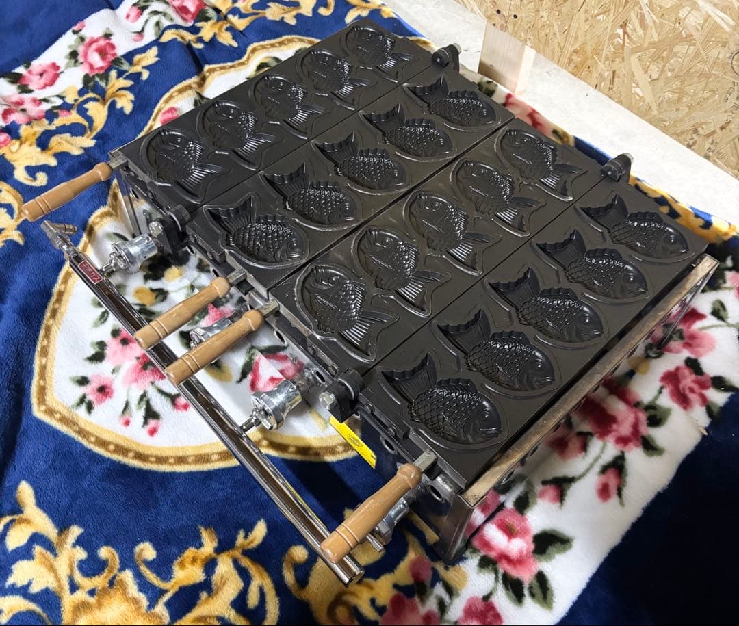 たい焼き器★天然ガス★5×2連★業務用器具★厨房器具★動作未確認
