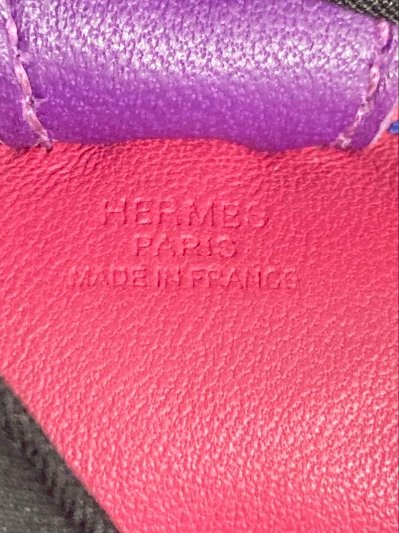 エルメス ロデオPM 希少 片面色違い ブルー パープル