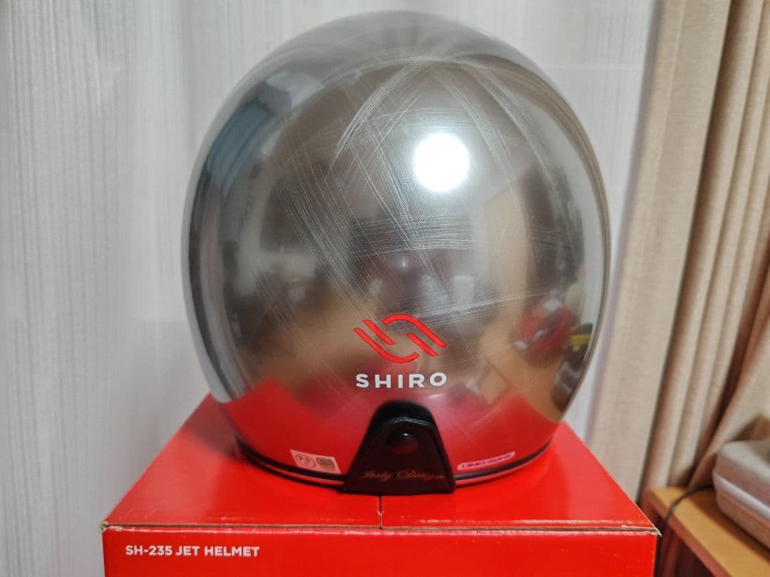 SHIRO SH-215 ジェットヘルメット シルバー
