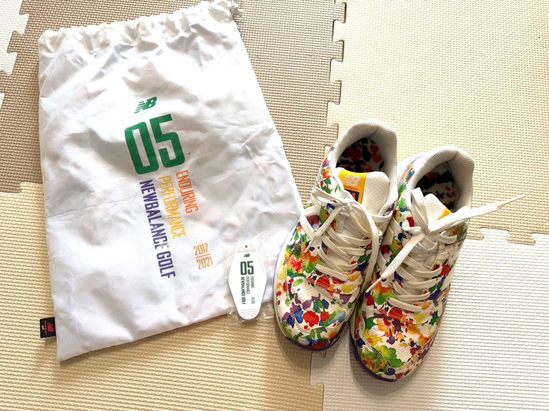 限定デザイン⭐︎New Balance 574 ゴルフシューズ マルチカラー