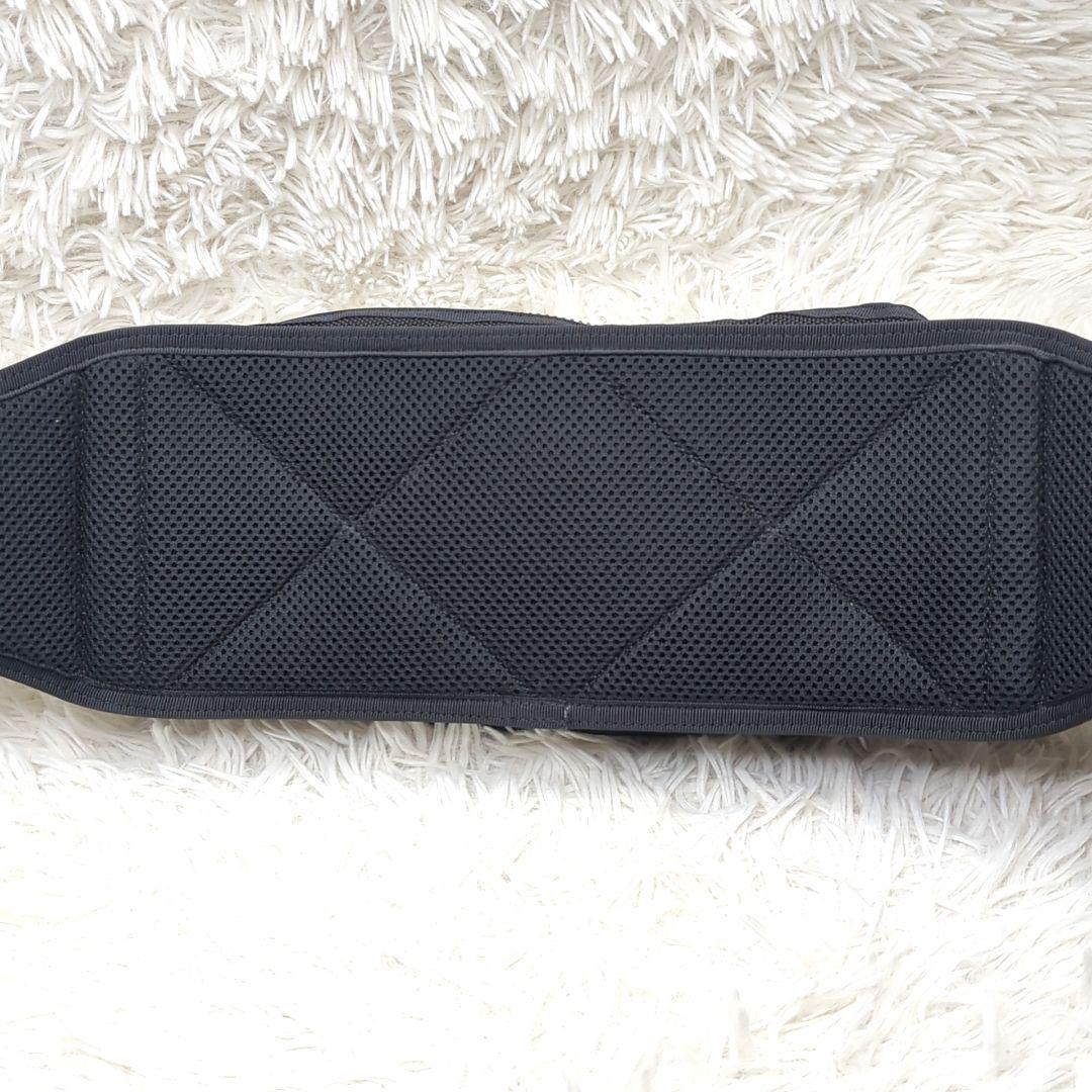 美品✨ポーター ヒート ウエストバッグ ナイロン レザー ブラック ロゴ型押し