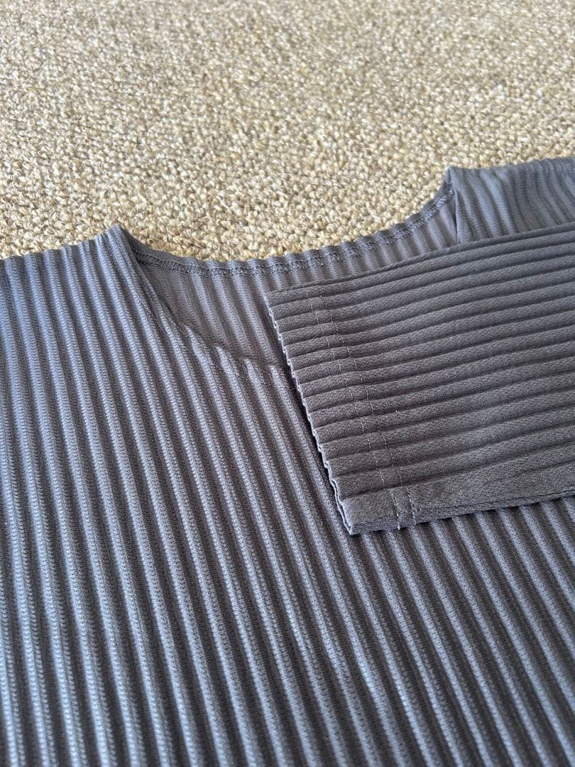 HOMME PLISSE ISSEY MIYAKE長袖プリーツTシャツグレー 2