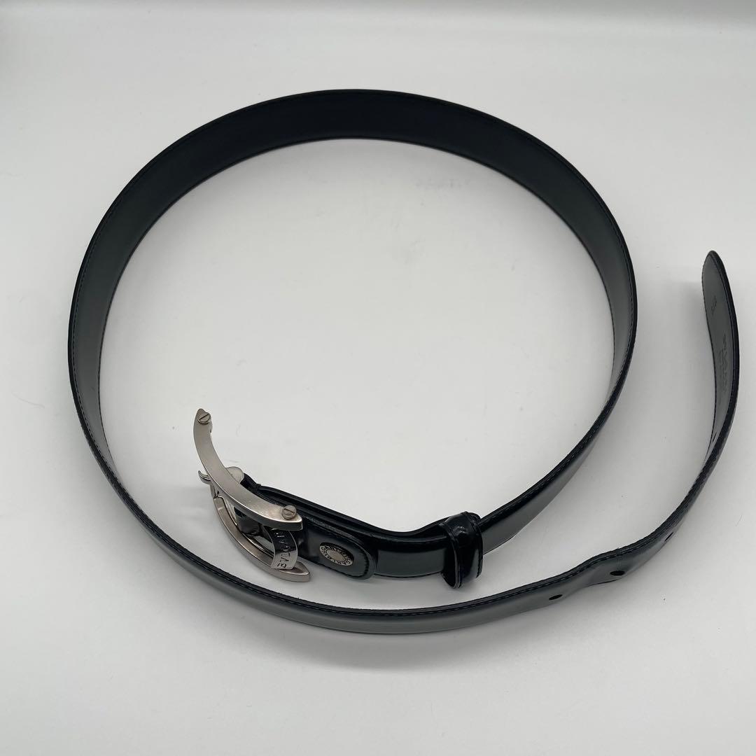 ブルガリ BVLGARI アショーマ ベルト レザー メンズ 黒 115/46