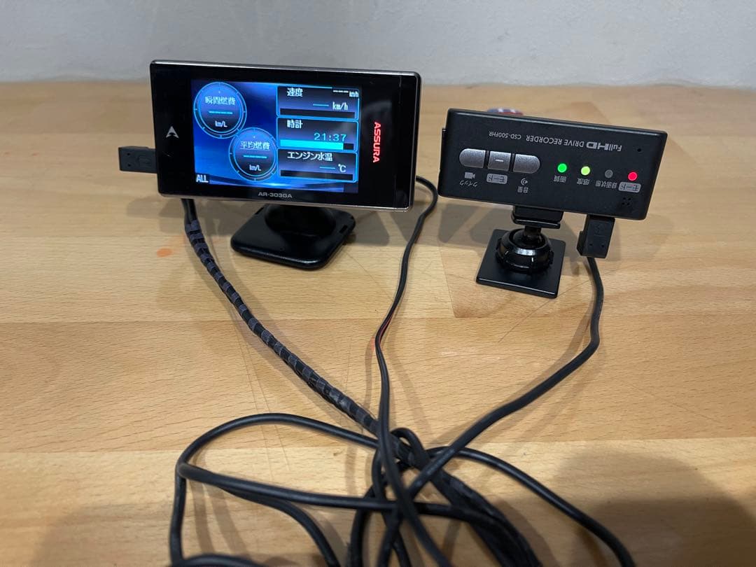 セルスターCSD-500FHRドラレコAR-303GA GPSレーダー探知機-F