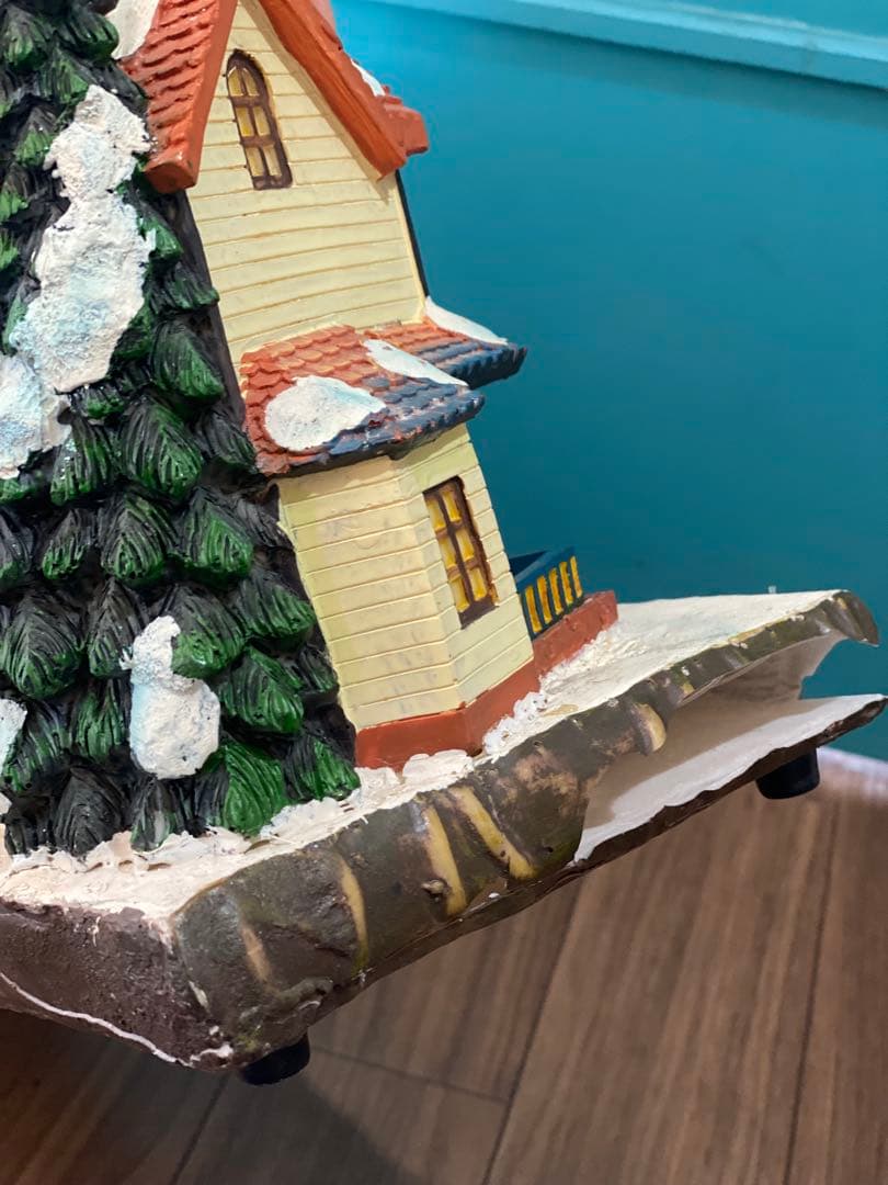 ビンテージ/ クリスマス村の装飾品/アダプター付き