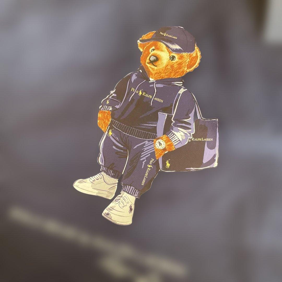 ビームス別注 トートバッグ ネイビー Polo Bear