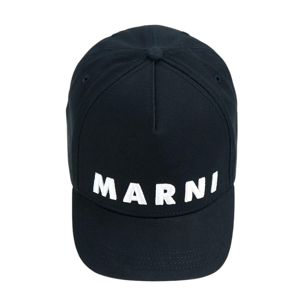 マルニ ベースボールキャップ ブラック マルニキッズ 大人も着用可能 コットン