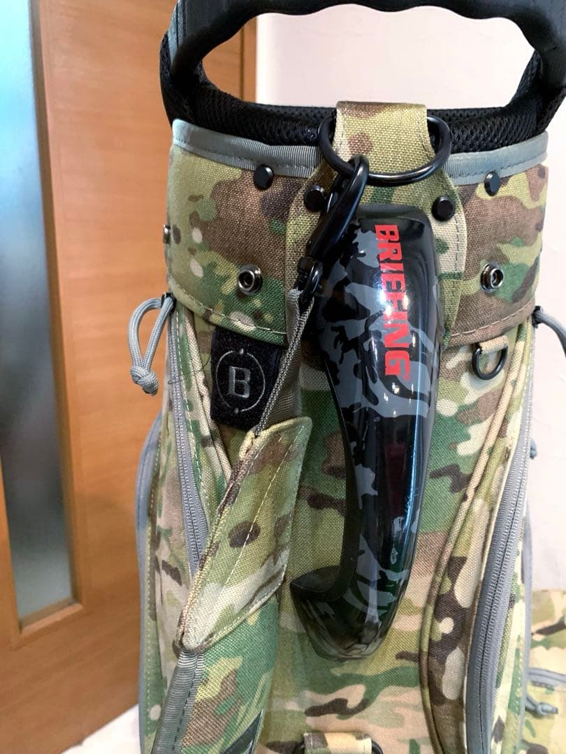 希少　完売　美品　ブリーフィング　キャディバッグ　CR-5 迷彩　カモ