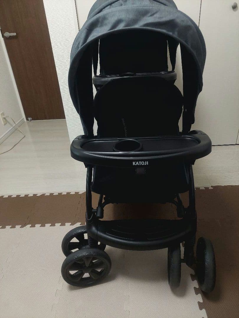 【美品】カトージ katoji 2人乗りベビーカー 二人でゴーDX