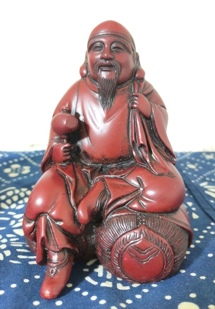 セール中!七福神縁起物　金運上昇、好運呼び込む大黒天様・恵比寿様の座像２点セット