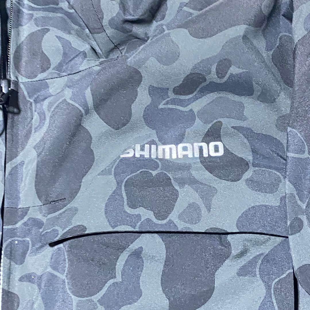 極美品✨SHIMANO シマノ GORE-TEXウェア　上下セット 迷彩 防寒