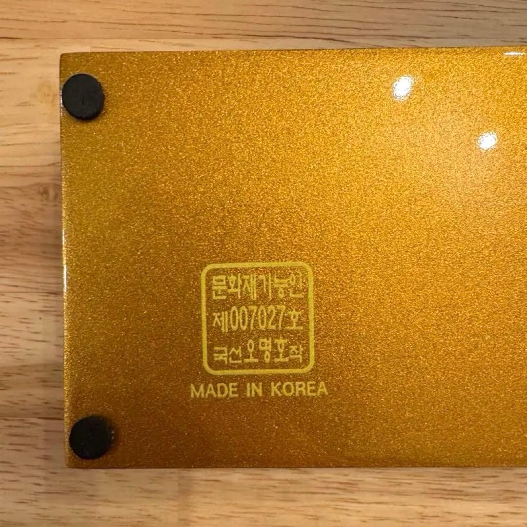 【一点限り★新品未使用】螺鈿 韓国螺鈿 長箱 アクセサリーケース 小物入れ