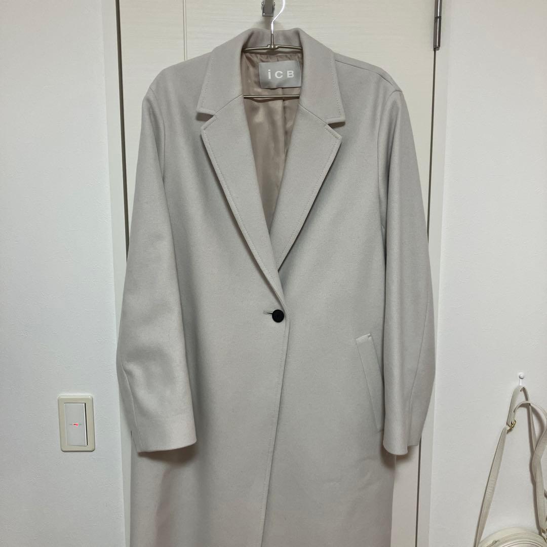 ICB チェスターコート オフホワイト