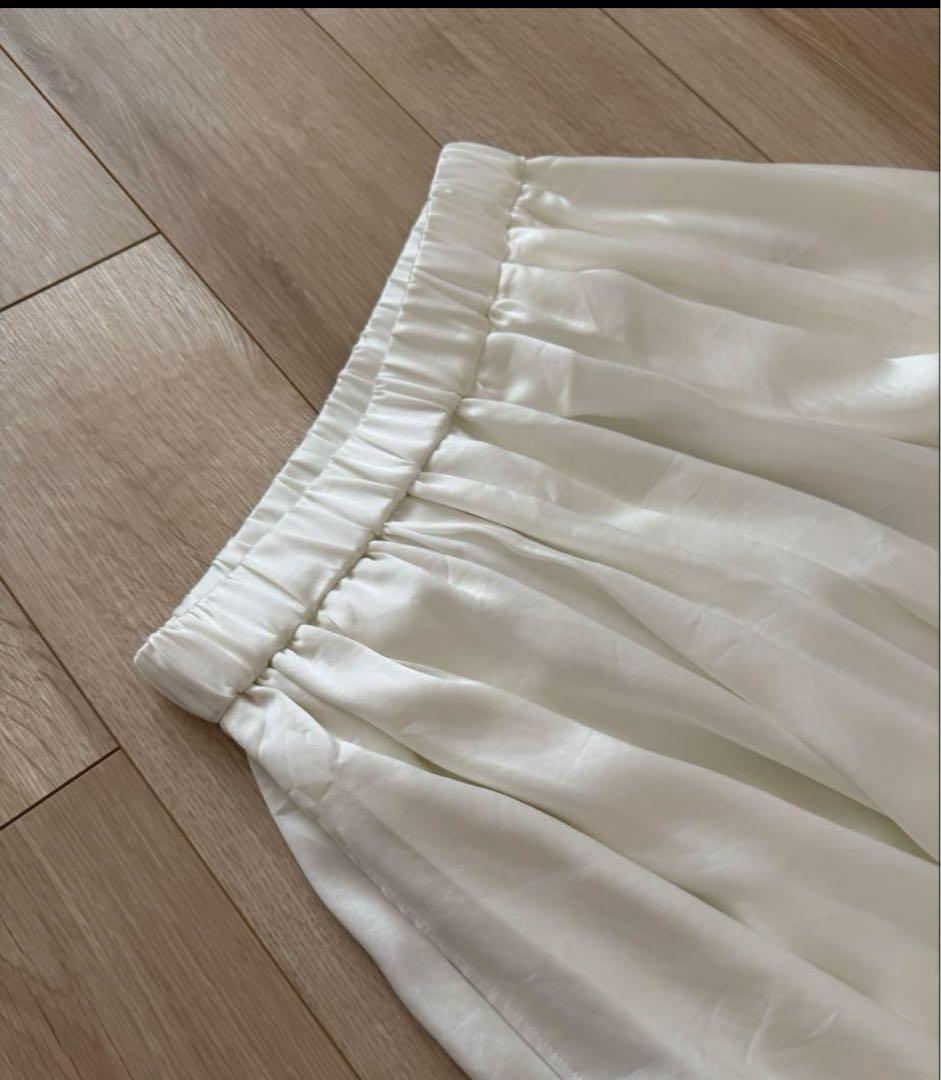 ENFOLD エンフォルド　バルーン　スカート　BALLOON-SKIRT 白