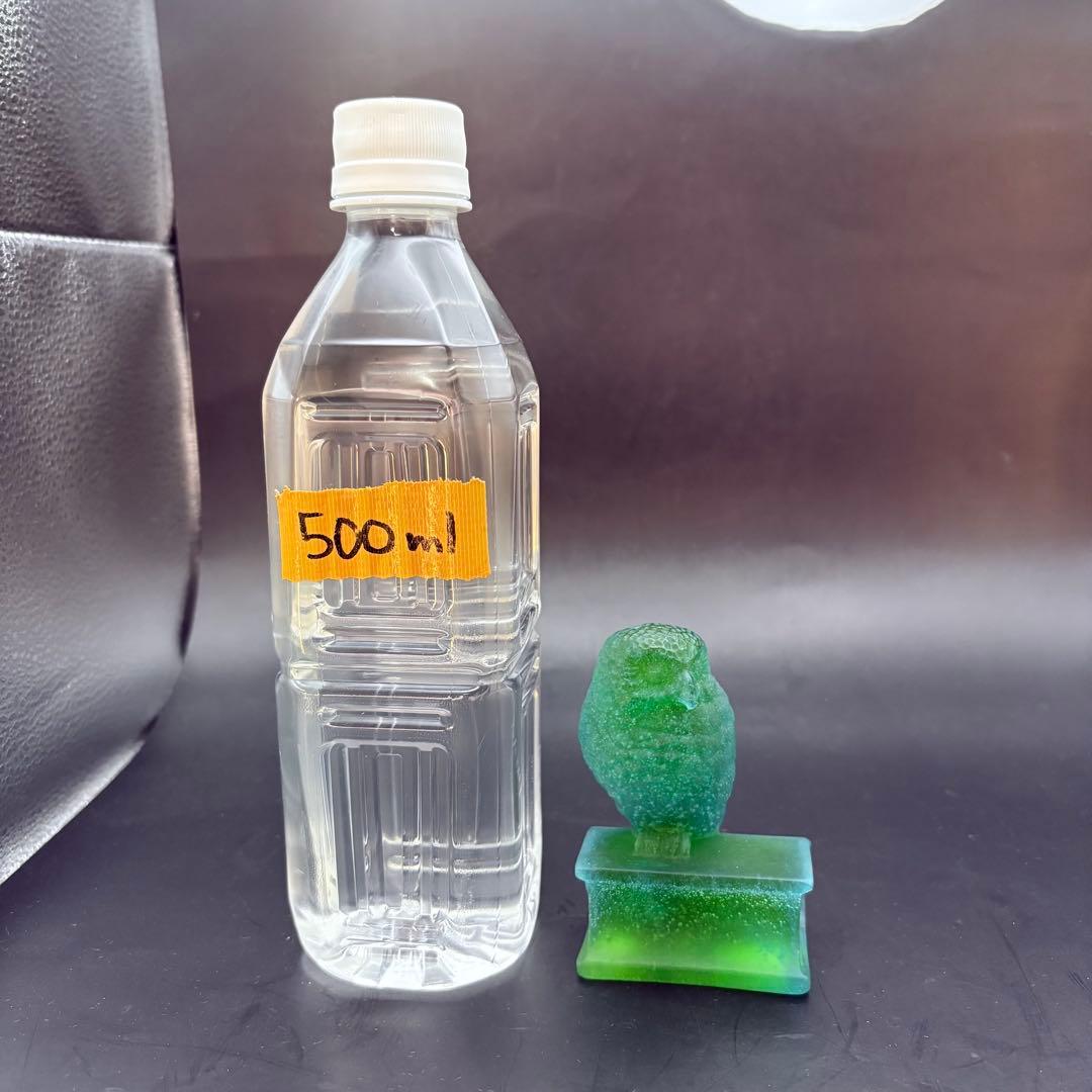ドームフランス フクロウ 梟 ふくろう　オブジェ ナンシー　クリスタル　水晶