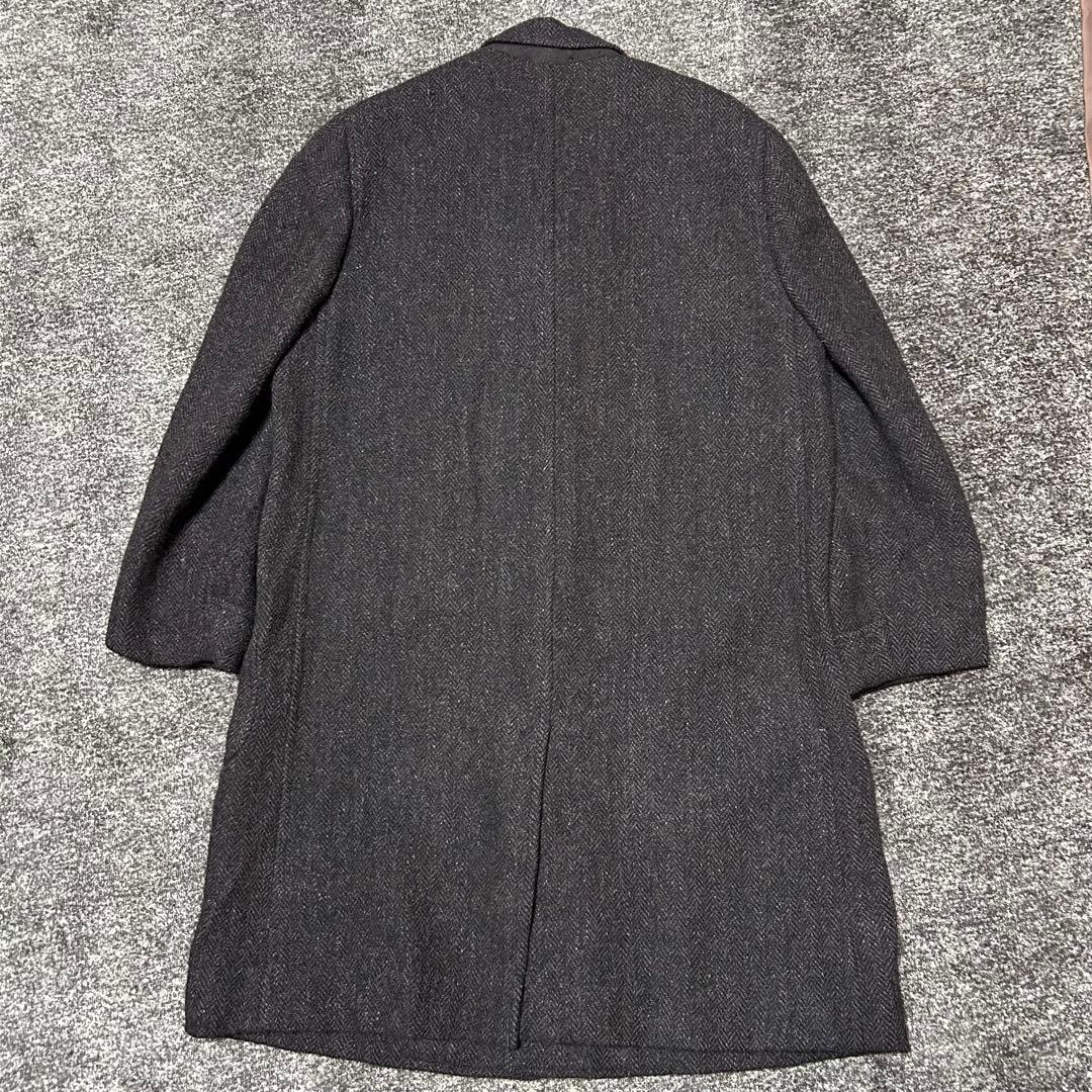 60's ハリスツイード　ヴィンテージ　チェスターコート　古着　貴重