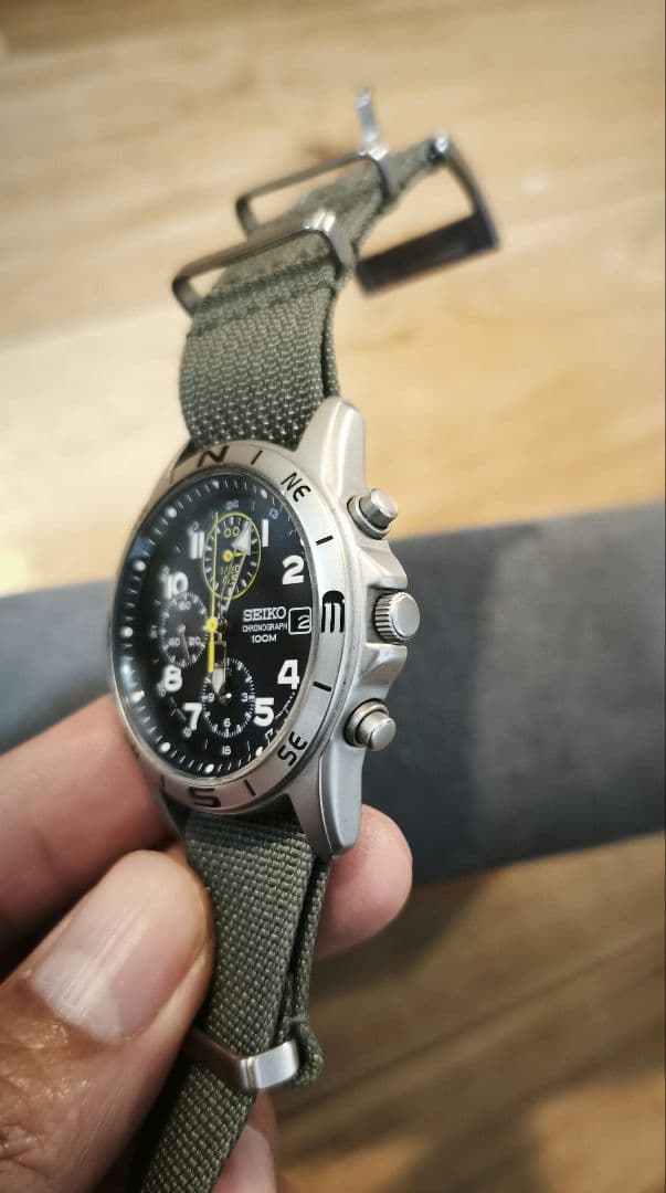 「GARO」セイコー CHRONOGRAPH ミリタリー