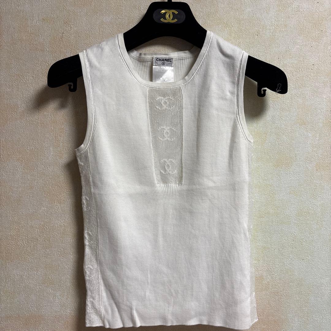 激レア CHANEL ホワイト タンクトップ