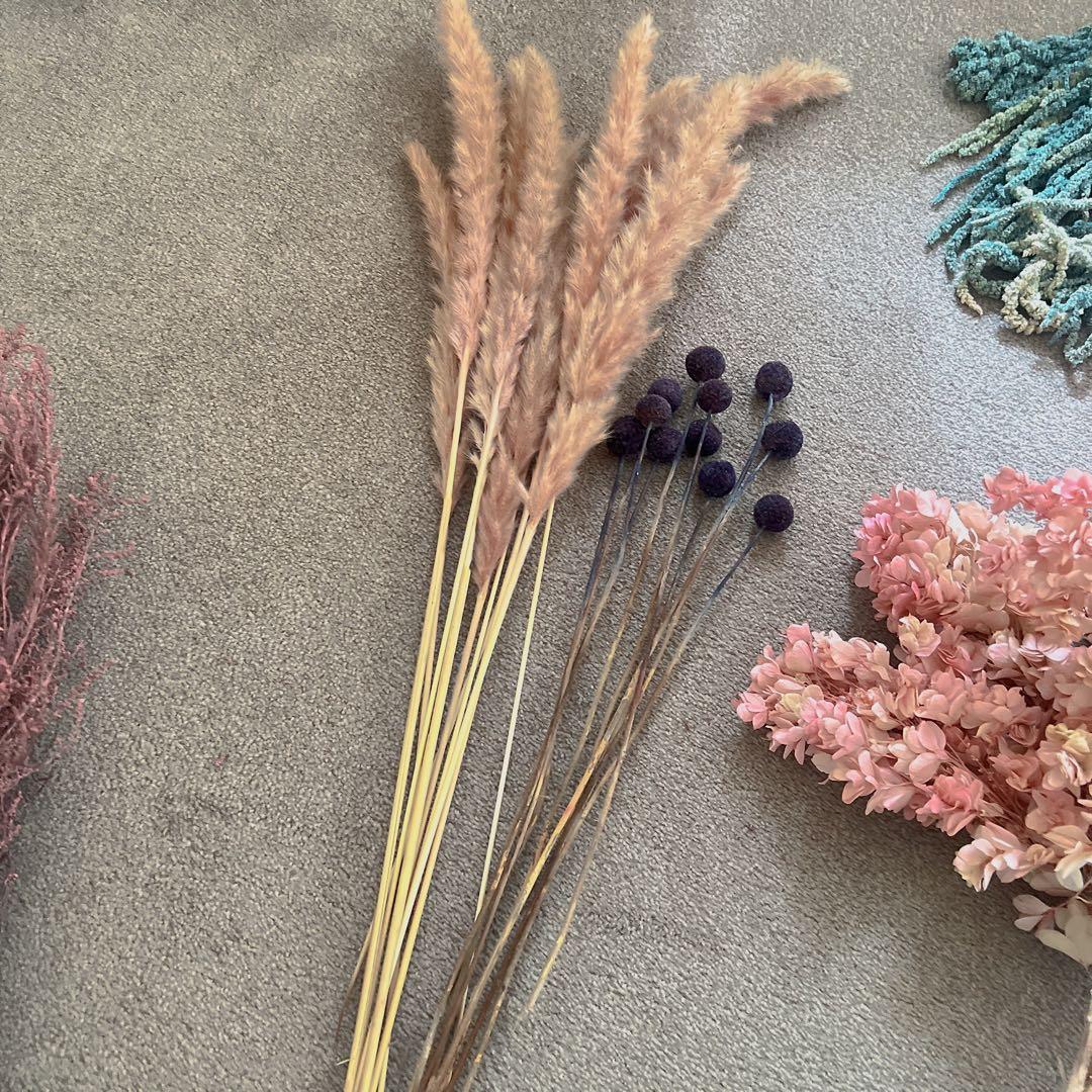 大量!! 総額8万円相当 アンティークフラワー ドライフラワーオブジェセット