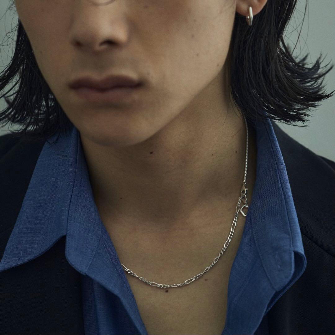 TEN. SILVER925 シェードコンビチェーンネックレス 現行品 男女兼用