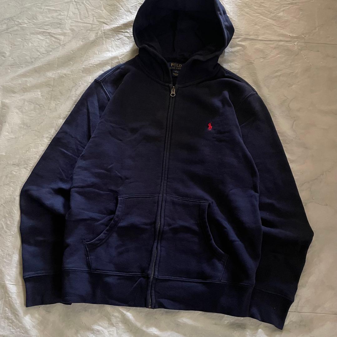 トップス Polo Ralph Lauren zip up hoodie navy
