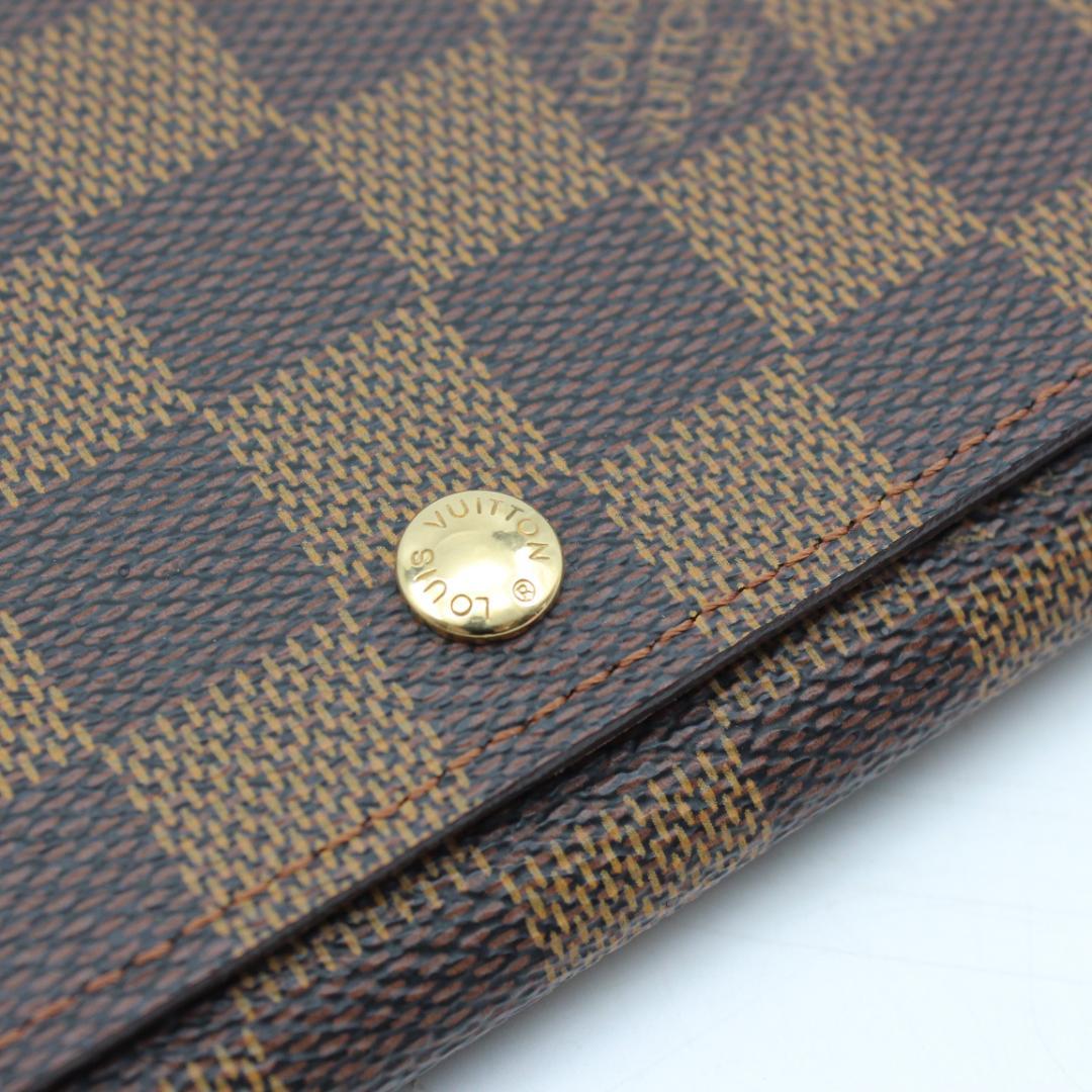美品 ルイヴィトン ポルトフォイユ トレゾール ダミエ L字ファスナー
