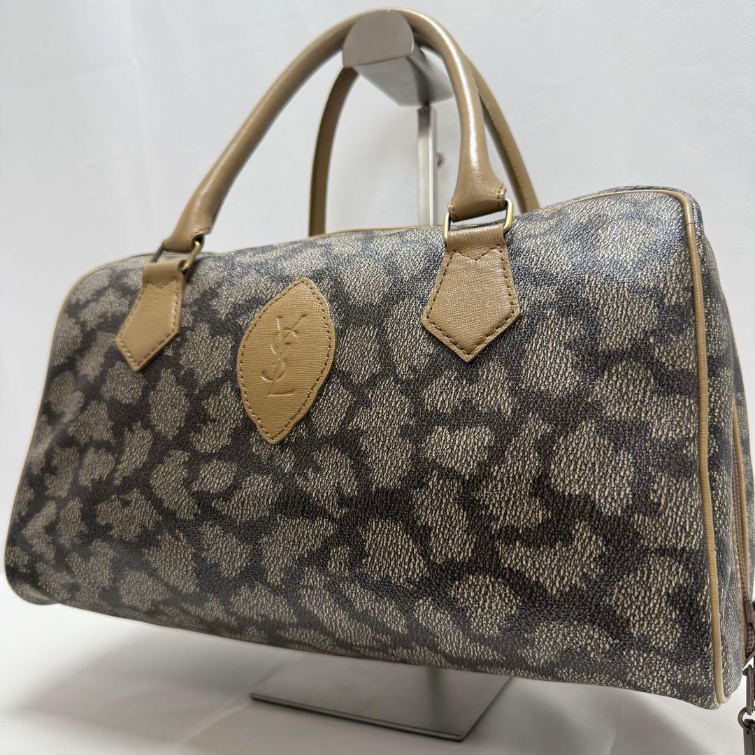 ✨美品✨サンローラン ミニボストンバッグ ヴィンテージ ジラフ柄 ハンドバッグ