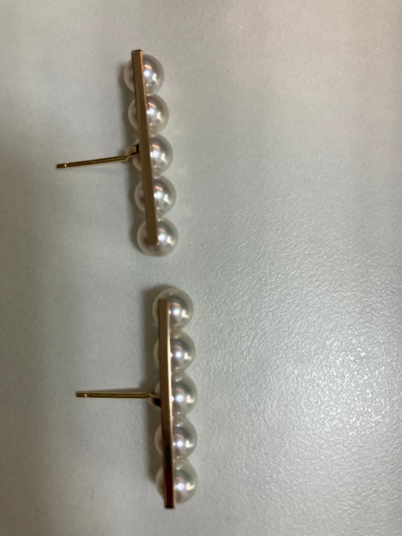 美品　TASAKI　バランスピアス　サクラゴールド