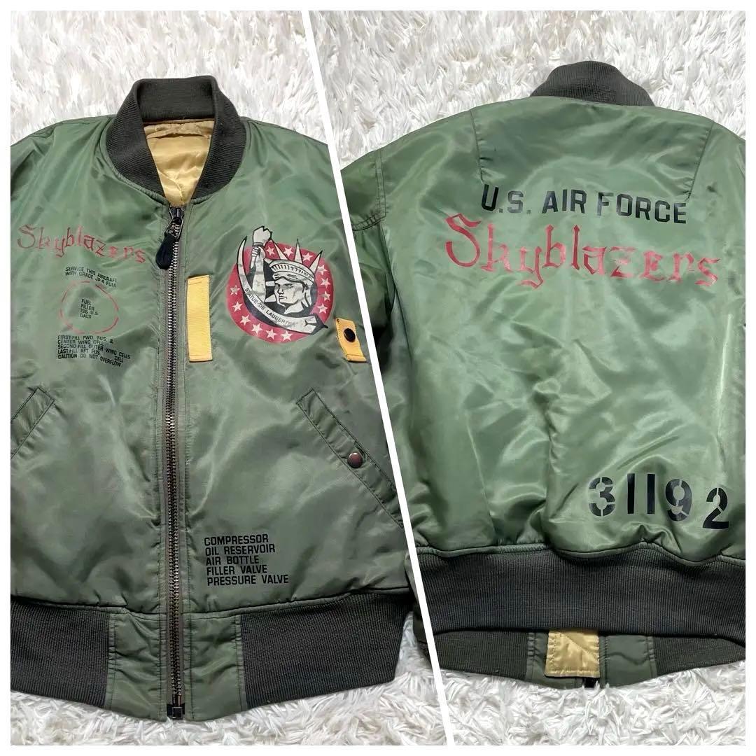 AVIREX MA-1 フライトジャケット 初期型レプリカ セージグリーン M