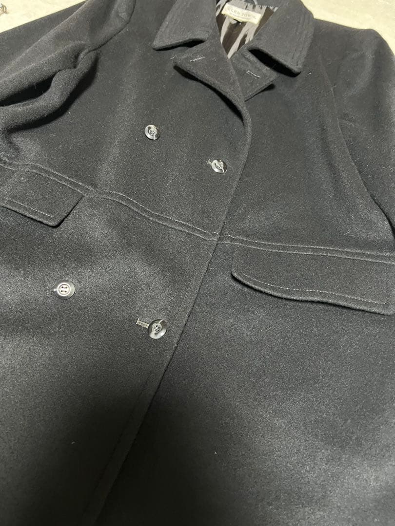 《新品》ELEN TOWN 17号　カシミア　ミドル丈　コート　大きいサイズ　黒