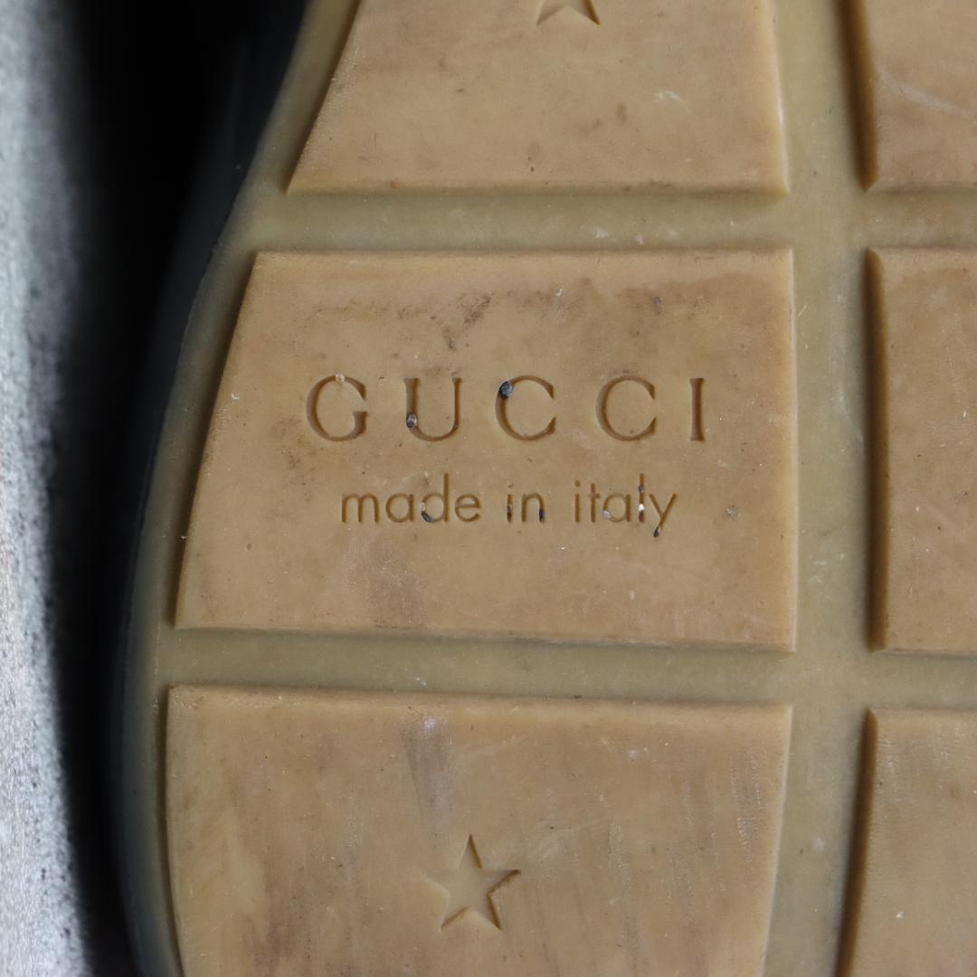 GUCCI グッチ スニーカー メンズ ロゴプリント ブラック