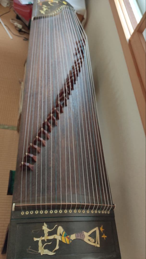 筝　中国古筝　21弦　スタンドなし