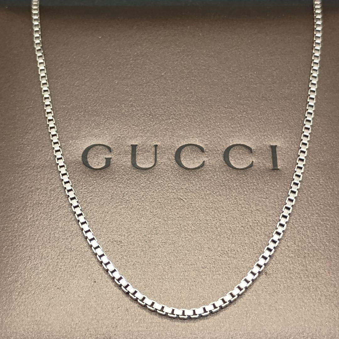【希少品】GUCCI ベネチアンチェーン 57cm 10g SILVER925
