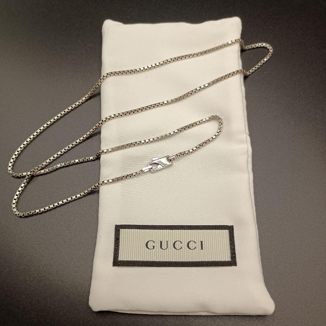【希少品】GUCCI ベネチアンチェーン 57cm 10g SILVER925