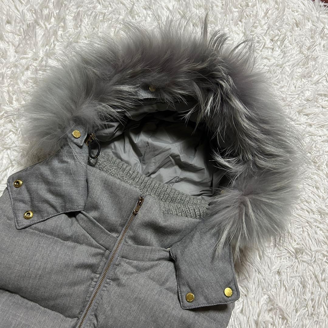 【極美品】 TATRAS タトラス ダウンベスト ルセラ ファーフード