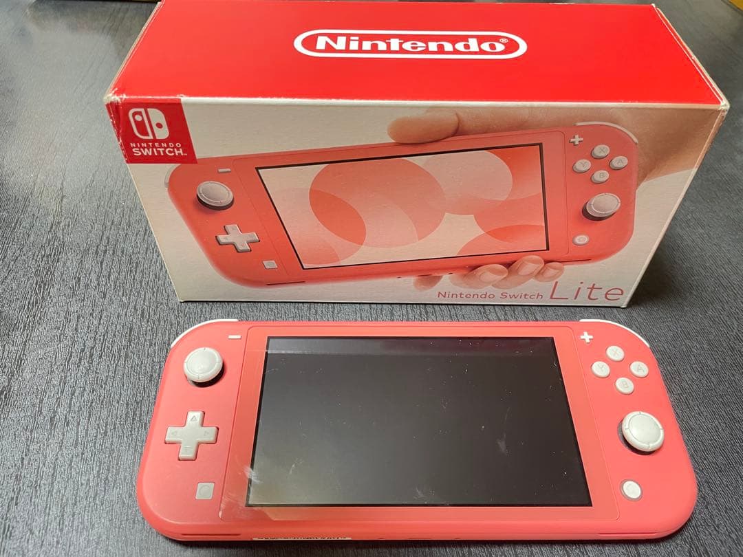 Nintendo Switch Lite 　本体　ピンク、充電器・箱付き