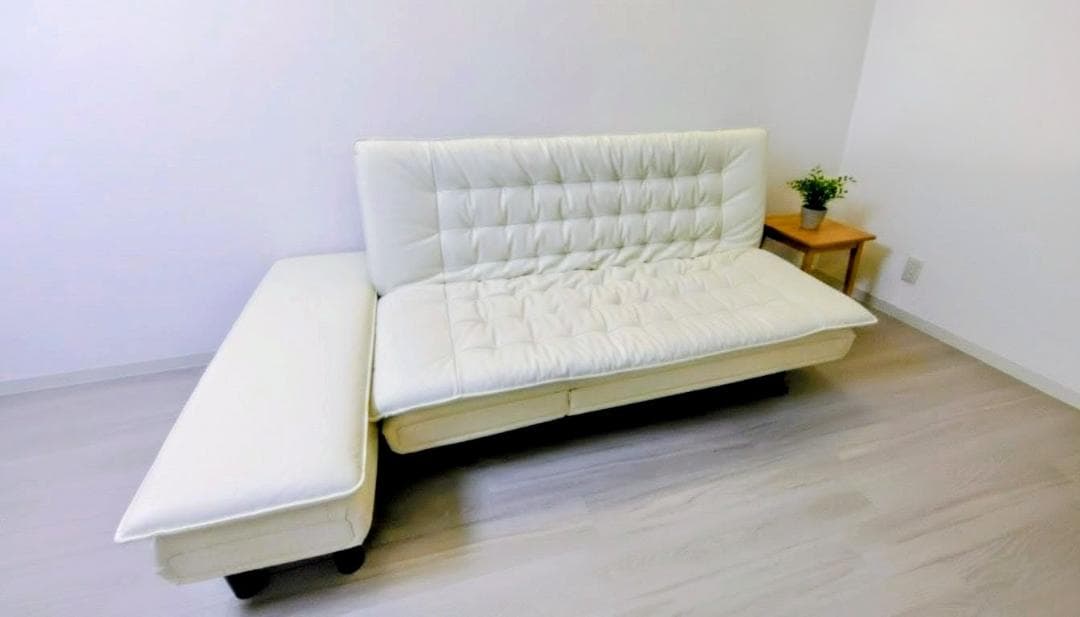 【2/13まで】ニトリ ソファベッド Nシールド ロック2（アイボリー）