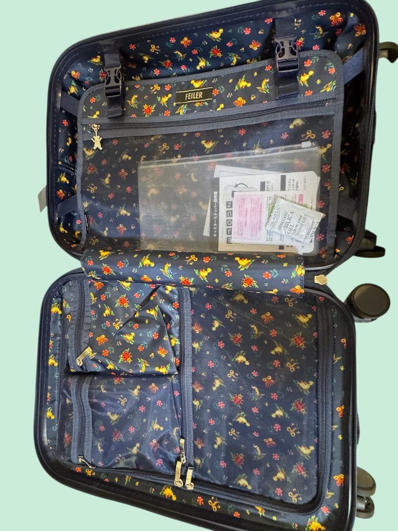 完売品 新品 フェイラー ハイジ トローリーケース ネイビー キャリーケース