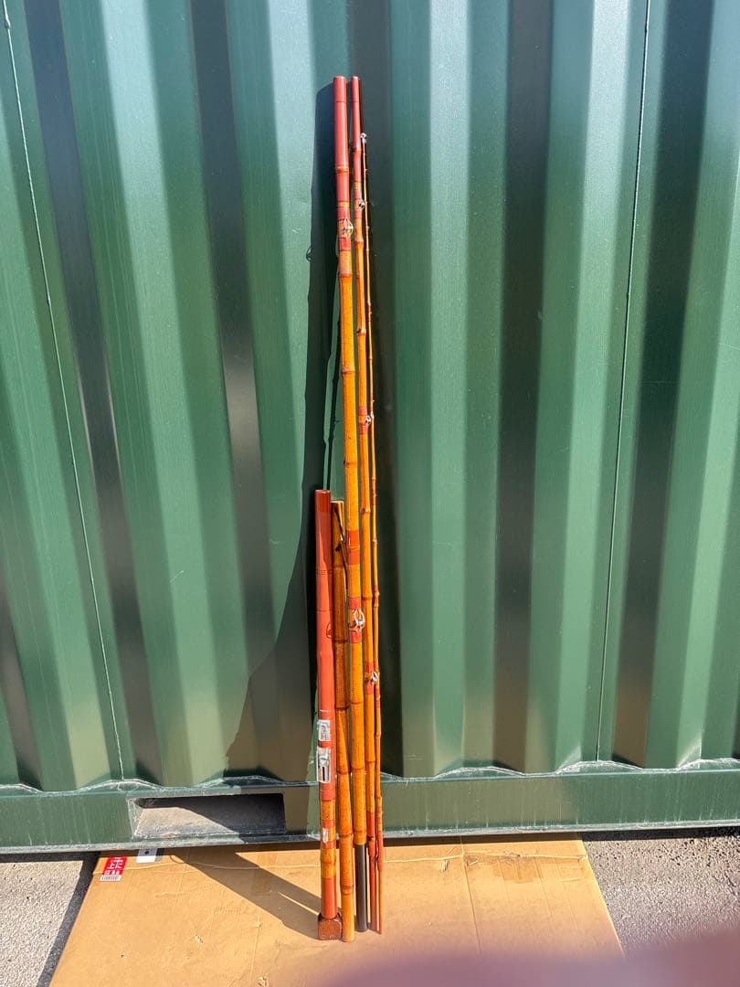 竿敏　石鯛竿　3本半　竹竿　和竿