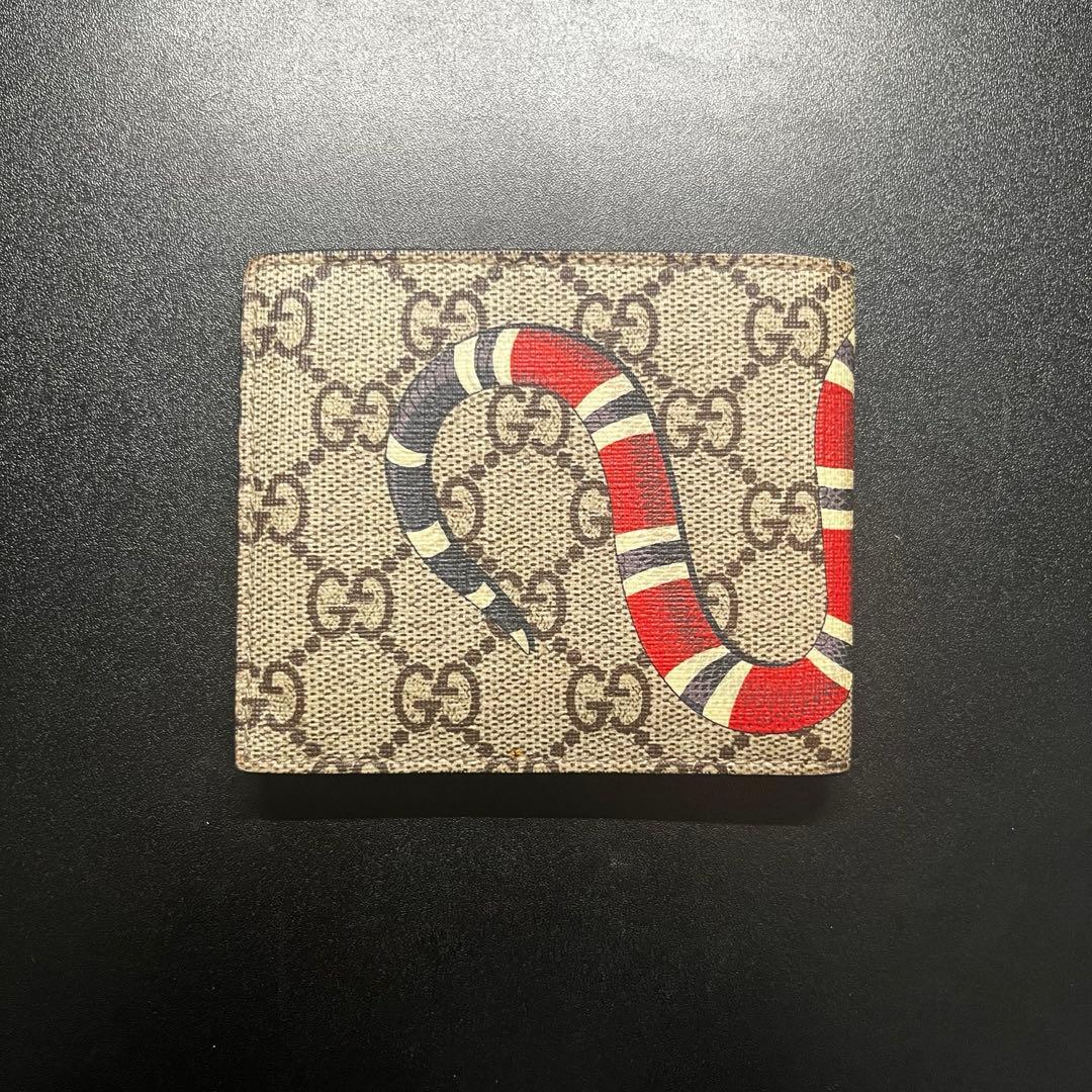 【GUCCI】グッチ 折財布 キングスネーク